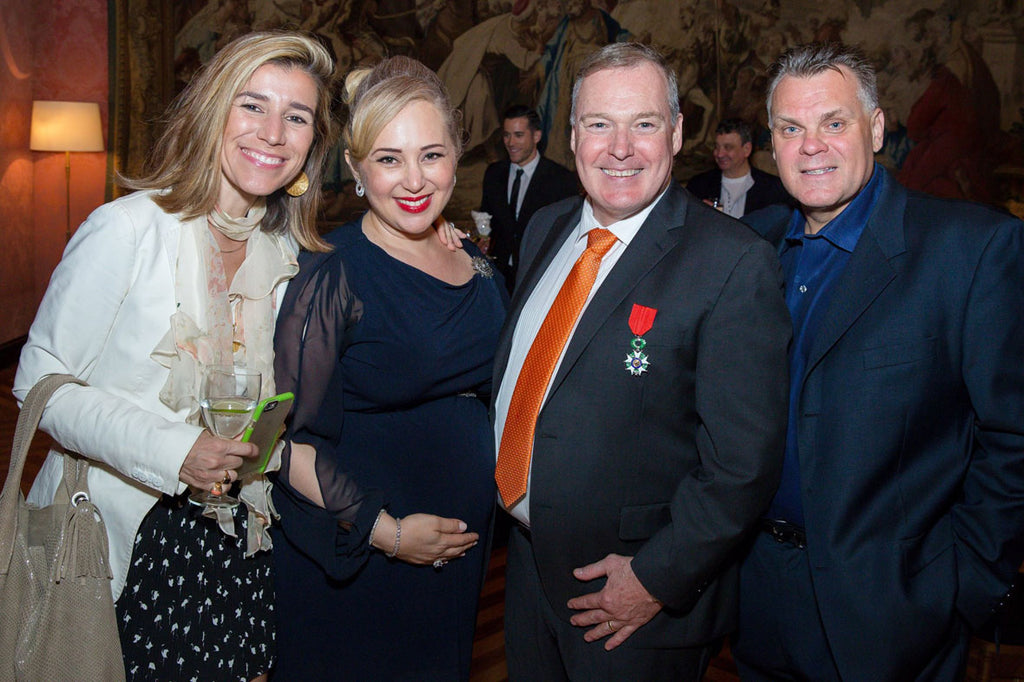 Jacques and Hasty with guests