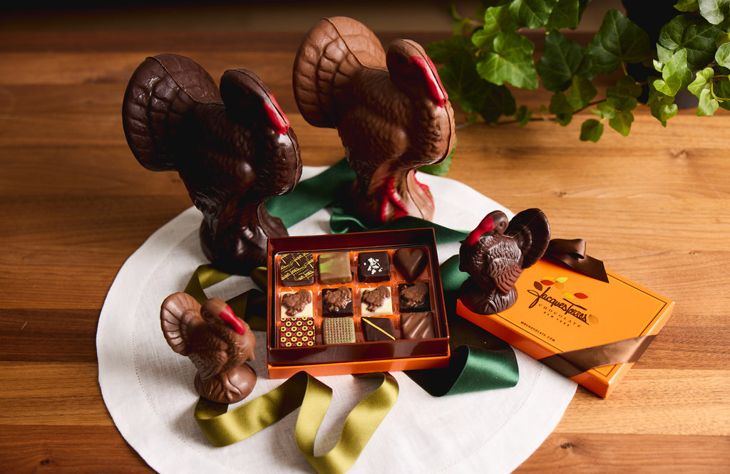 Jacques Torres Chocolate Turkeys and Bonbons for Thanksgiving
