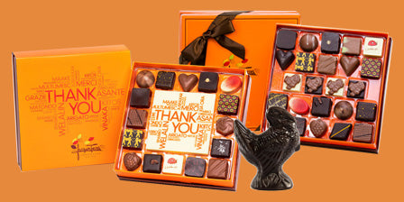 Thanksgiving bonbons and chocolate turkeys