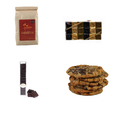 Chocolate Discs, Caramels, Marshmallows and Cookies