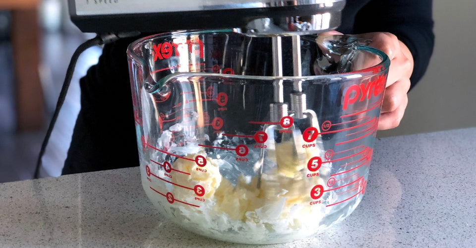 Cream Butter in Bowl until smooth
