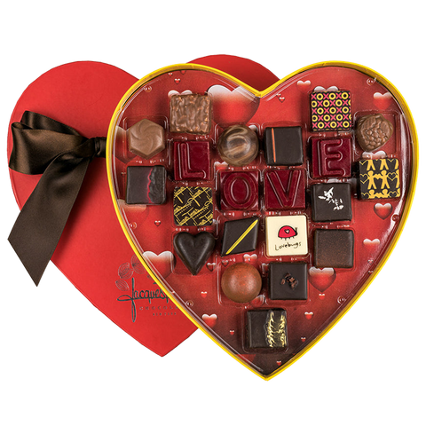 21pc Assorted Bonbons Heart Box