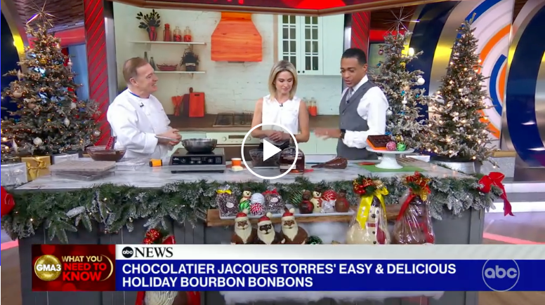 Chef Jacques Torres’ makes holiday bourbon bonbons on GMA